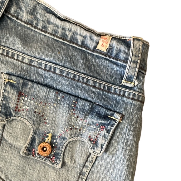 Bongo Let Me B Vintage Jeans Size 11 Light Wash - Picture 3 of 11